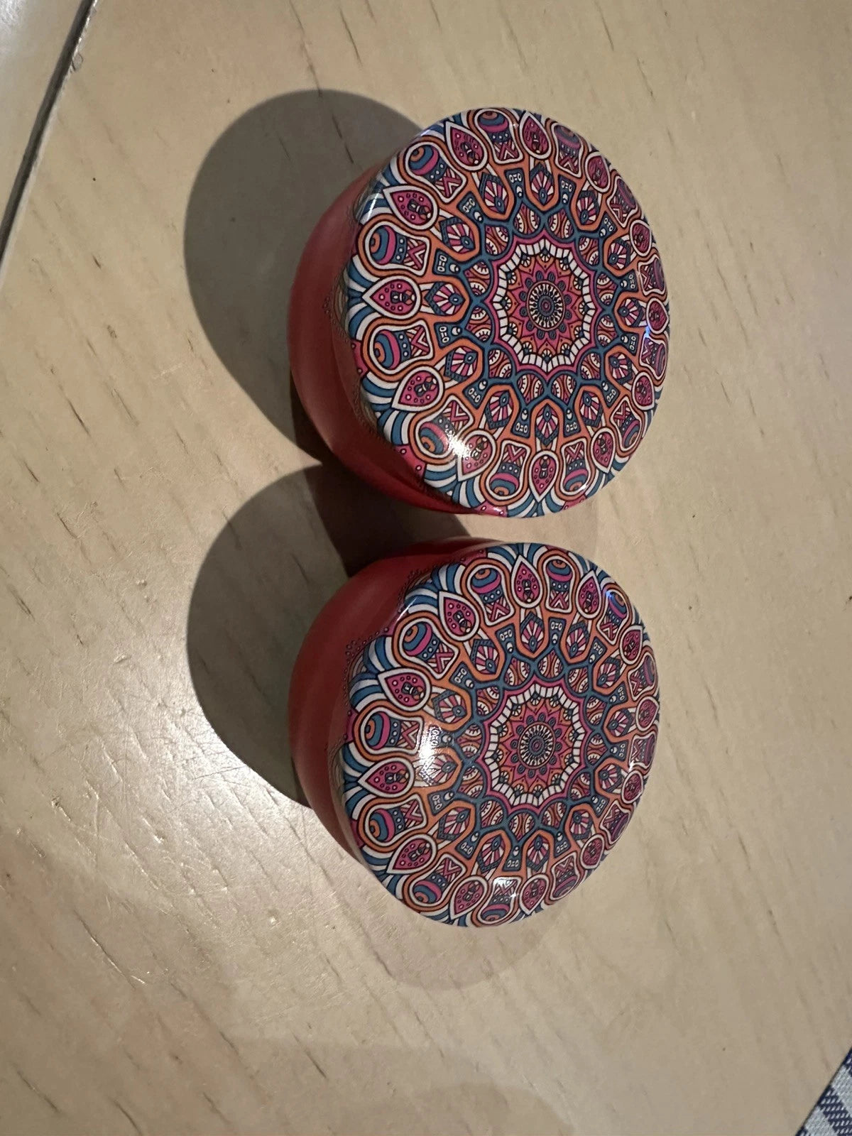 Pair of Mosaic Candle Tins 2.2oz With Lids