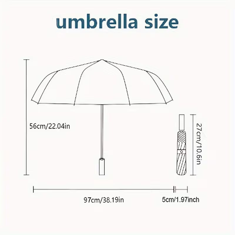 Cow-Patterned Umbrella that Opens & Closes Automatically