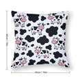 Set of 2 Cow Print Decorative Cushion Covers