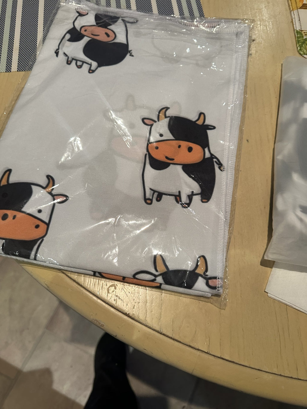 Pair of Cow Tablecloths or Table Runner