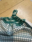 Hand Crocheted top & button tea towel